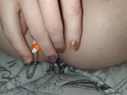 Hardcore teen girl masturbation with toys. DP and anal dildo. Part 5. 2/16