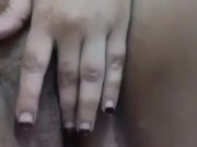 When Hot Curvy MILF Got Horney - Masturbating Away From Husband 8/16