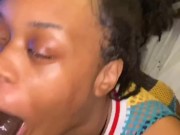 Teen Deep Throat Queen Gives Sloppy Throat Massage To BBC POV 7/16