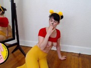 Delicious Creamy Wet Pussy Finger Fucked by Pooh Cosplay - SmilesofSally 15/16