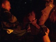 Intense creampie and shaking orgasm by camp fire 3/16
