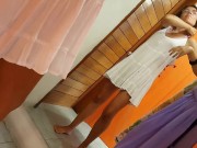 Shop Change Room VOYEURISM# Public NO PANTIES at shoping 8/16