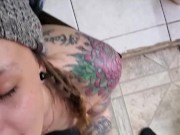 Wife sucks hard cock and gets a huge facial 16/16