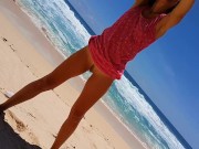 ENJOY Painting my Nake Body with DRAGON Fruit # Fun on Paradise Beach 1/16