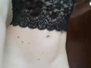 Quarantaine Female Masturbation Pink pussy, sitting at home. girl.Big 5/16