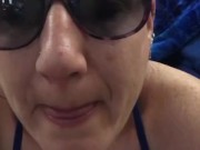 Smoking  got really high! Great cum and grool eating spoon cleanup 15/16