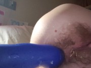 Disabled anal slut fucks holes with hard toy while quarantined 6/16