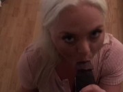 Snowbunny loves sucking that black dick