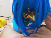 Italian Amateur wife worships and lick feets then gives a smoking blowjob! 15/16