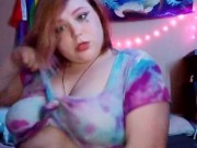 Teen playing with tits 7/16