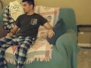 Quicky with my young math tutor on the couch 1/16