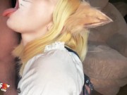 Steampunk Girl Hard Doggy Sex and Blowjob with Oral Creampie - Fox Cosplay 15/16