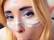 Светлый Эльф Глубоко Отсасывает и Чувственно Ебется - Кончил в Рот 10/16