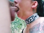 Hard sloppy rough BALLS DEEP facefucking FOR THROAT PIE 12/16