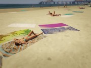 Hot Girls on Public Beach-GTA 6/16