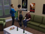 DDSims - Friend fucks bitch wife in front of husband - Sims 4 2/16