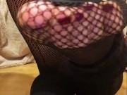 Piedini e culetto in calze retate 13/16