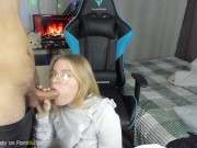 Помог с уроками и получил отсос в благодарность - Molly Sweety