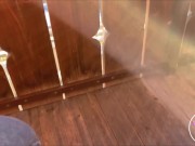 sex on the balcony with the risk of being seen 4/16