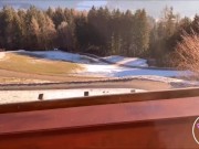 sex on the balcony with the risk of being seen 8/16