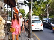 Up Dress NO PANTIES  at Exotic RESTAURANT # Public VOYEUR Flashing 1/16