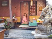 Up Dress NO PANTIES  at Exotic RESTAURANT # Public VOYEUR Flashing 5/16