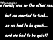 "Shhh! Don't make any noise!" A silent creampie inside her - almost caught! 1/16