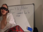 étudiante salope leçon numéro 3 (comment utiliser un god) 13/16