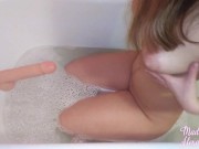 Babe Suck Dildo and Masturbate Pussy Dildo in the Bathroom 2/16