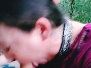Hot goth sloppy blowjob deepthroat CUM IN MOUTH 3/16