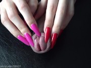 Long nails play with FORESKIN  14/16