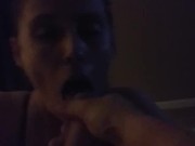 Wifes first swallow with another man 9/16