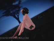 MMD R18 4k UHD Forest Green Bikini Mikasa Ackerman - Senorita 1072 1/16