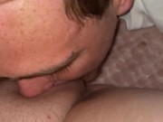 My daddy eating and busting in my pregnant pussy 6/16
