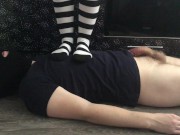 kelly_feet knee socks domination & trample femdom & socks gagging 15/16
