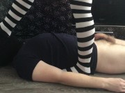 kelly_feet knee socks domination & trample femdom & socks gagging 9/16