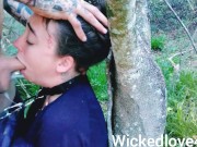 Chained and facefucked balls deep