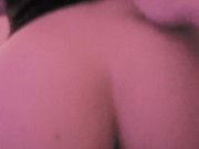 Girlfriend spanks me while I ride strapon 1/16