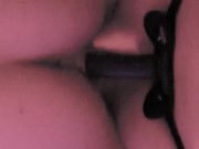 Girlfriend spanks me while I ride strapon 4/16