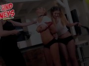 Lesbian Wet T Shirt Competition Blonde Vs Brunette Strap 4K Trailer 11/16