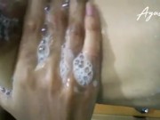 sri lankan school girl having fun while bathing සබන් ගාල මෝල් වෙලා 4/16