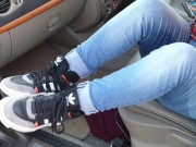 Alice - Blue jeans car wetting! 12/16