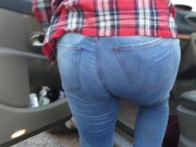 Alice - Blue jeans car wetting! 16/16