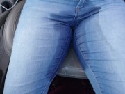 Alice - Blue jeans car wetting! 4/16