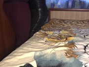 After racing on a motorbike, I fucked a biker at home 2/16