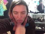 Surprise! Huge cum load! POV blowjob 10/16