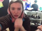 Surprise! Huge cum load! POV blowjob 14/16