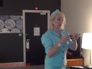 Stewardess Christie Cougar fucks passenger 3/16