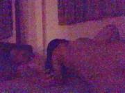 【妊娠7か月】暗闇で感じるシルエットがエロい！　かわいい喘ぎ声の嫁ちゃんを夜這いしてみた 9/16