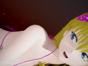 MMD R18 4k Blonde Misaka Aylin with a pink bikini - Dub Zap - 1037 9/16